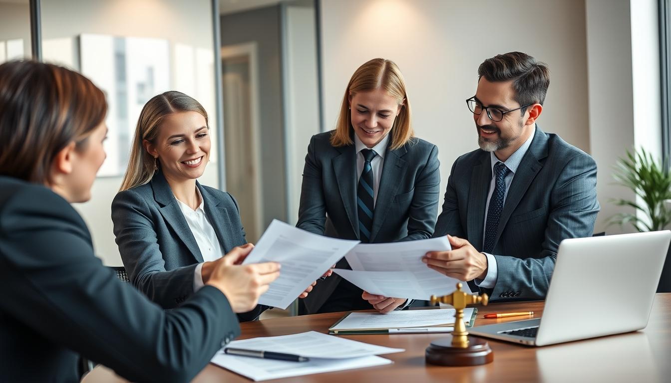 Signing of a business contract